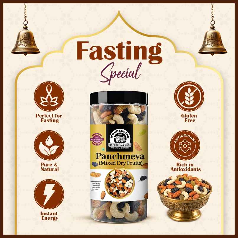 Wonderland Foods Vrat Panchmeva Dry Fruits Mix Wonderland Foods Vrat Panchmeva Dry Fruits Mix