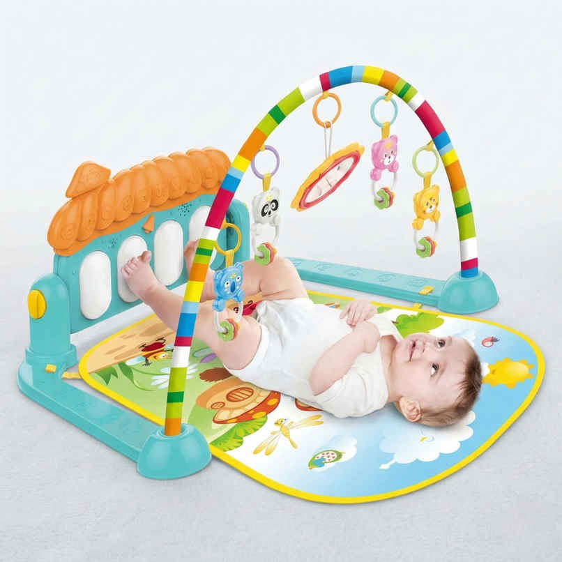 Apex Baby Play Gym with Kick & Play Piano | Musical Activity Mat Apex Baby Play Gym with Kick & Play Piano | Musical Activity Mat