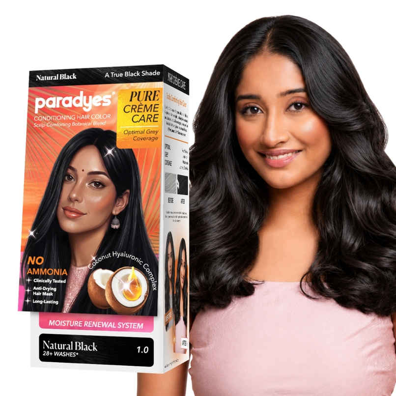 Paradyes Pure Creme Care No Ammonia Hair Color | Natural Black 1.0 Paradyes Pure Creme Care No Ammonia Hair Color | Natural Black 1.0