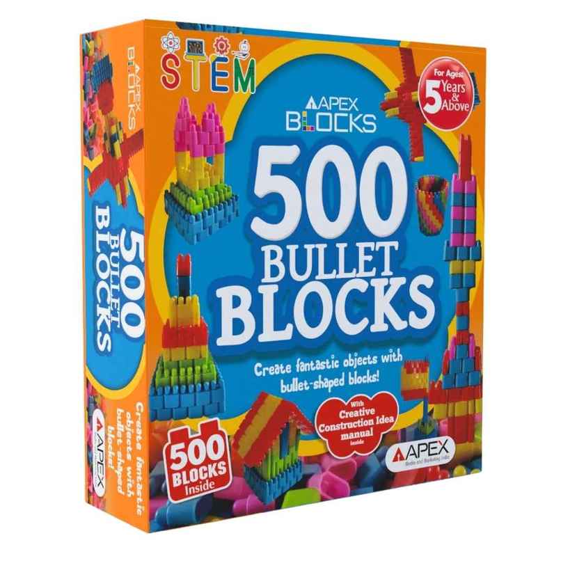 Apex 500 Bullet Building Blocks Set for Kids | Educational STEM Construction Toy For Kids Apex 500 Bullet Building Blocks Set for Kids | Educational STEM Construction Toy For Kids