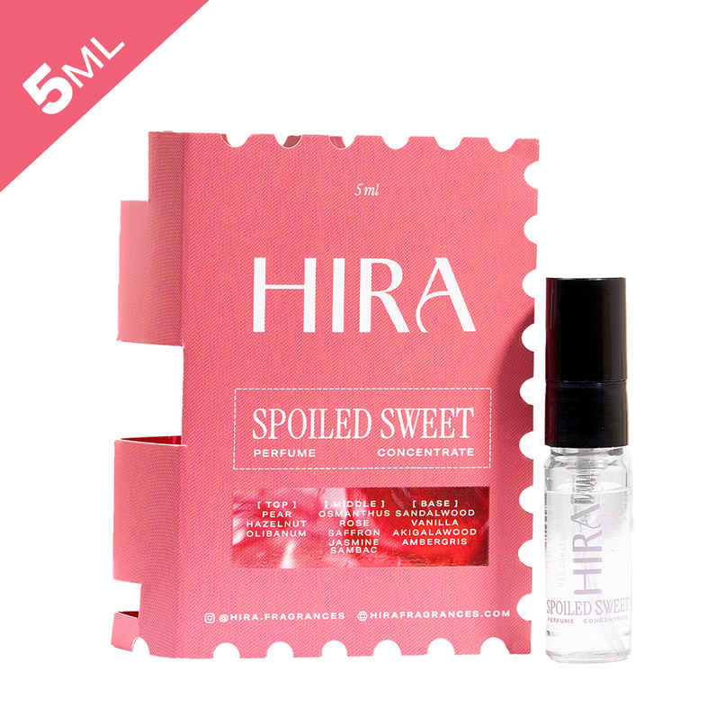HIRA Spoiled Sweet Eau De Perfume Mini for Women with Pear, Hazelnut & Vanilla Notes