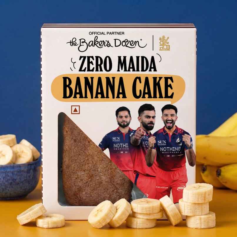 The Baker's Dozen Banana Cake Zero Maida, Fruit Cake