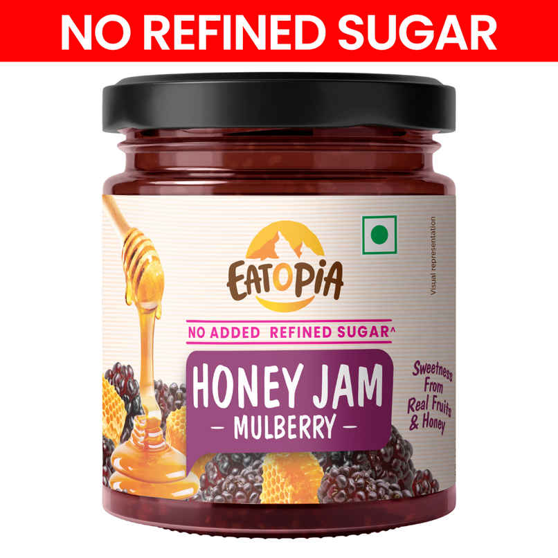 Eatopia Healthy Mullberry Honey Jam (No Refined Sugar & Preservatives ) Eatopia Healthy Mullberry Honey Jam (No Refined Sugar & Preservatives )