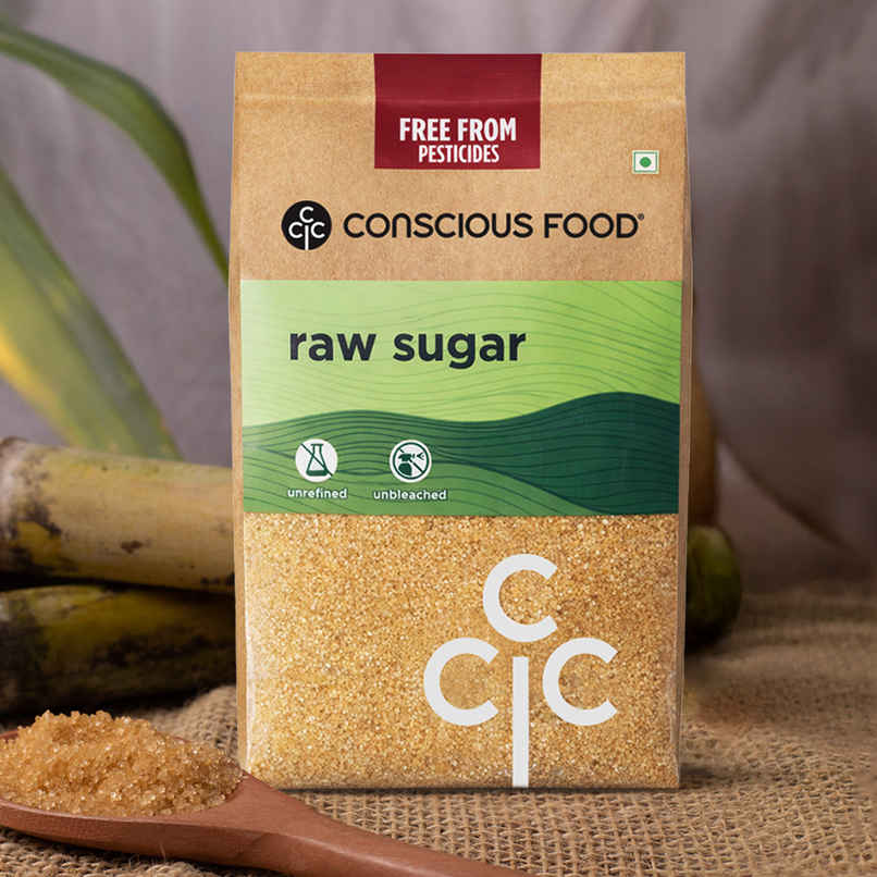 Conscious Food Raw Sugar Natural Unprocessed