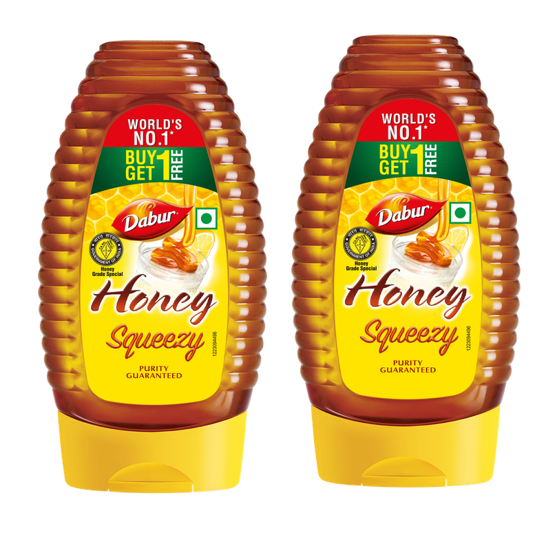 Dabur Honey Squeezy | Totally Pure | World's No.1 Honey Brand | Buy 1 Get 1 Free Dabur Honey Squeezy | Totally Pure | World's No.1 Honey Brand | Buy 1 Get 1 Free
