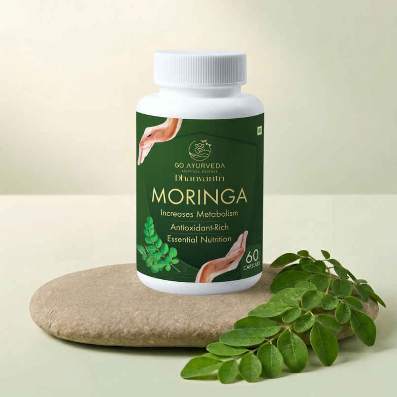 Go Ayurveda Dhanvantri Herbal Moringa Capsules | Supports Daily Nutrition & Wellness | 60 Capsules Go Ayurveda Dhanvantri Herbal Moringa Capsules | Supports Daily Nutrition & Wellness | 60 Capsules