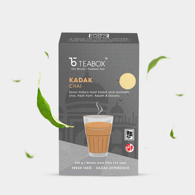 Teabox Kadak Chai | Premium Black Tea (CTC) with Strong Flavour and Aroma Teabox Kadak Chai | Premium Black Tea (CTC) with Strong Flavour and Aroma
