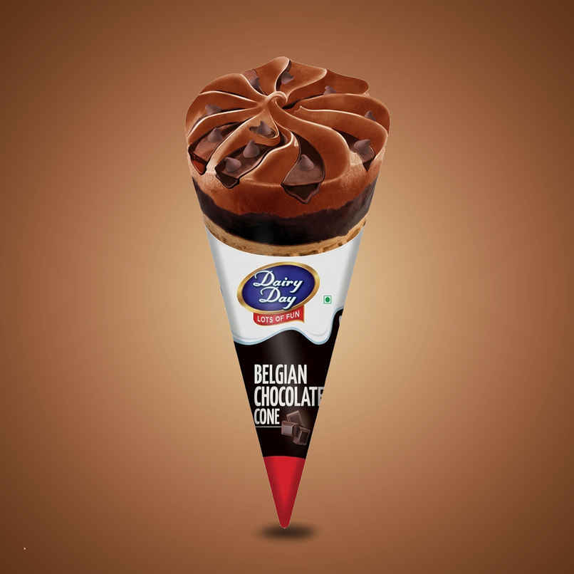 Dairy Day Belgian Chocolate Ice Cream Cone