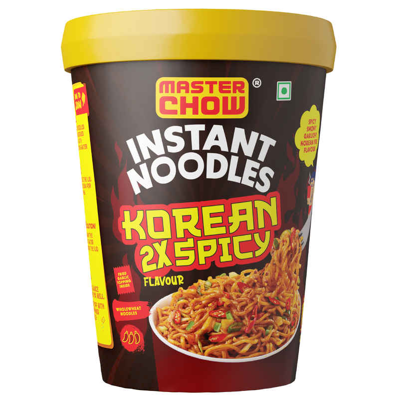 MasterChow Korean Instant Cup Noodles - Korean 2X Spicy Flavour Veg