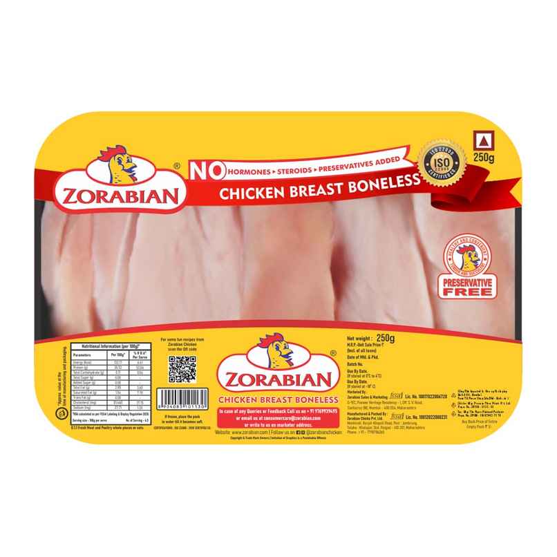 Zorabian Chicken Breast Boneless | High Protein | Preservative-Free | Hormone-Free Zorabian Chicken Breast Boneless | High Protein | Preservative-Free | Hormone-Free