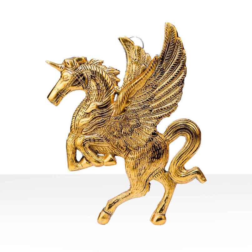 Flying Horse Pegasus | Gold Polish | Devnidhi