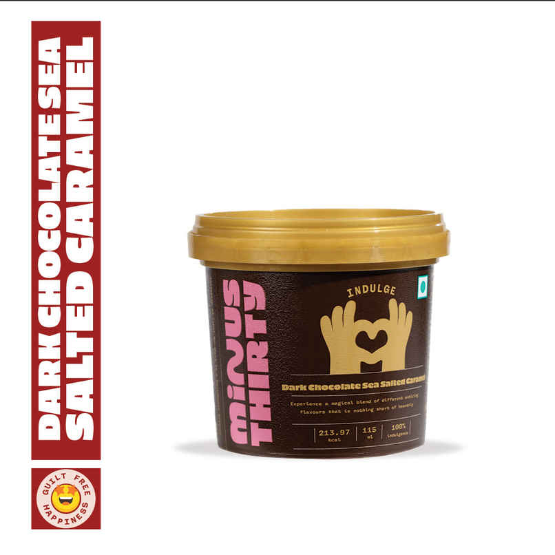 Minus Thirty Dark Chocolate Sea Salted Caramel Minus Thirty Dark Chocolate Sea Salted Caramel