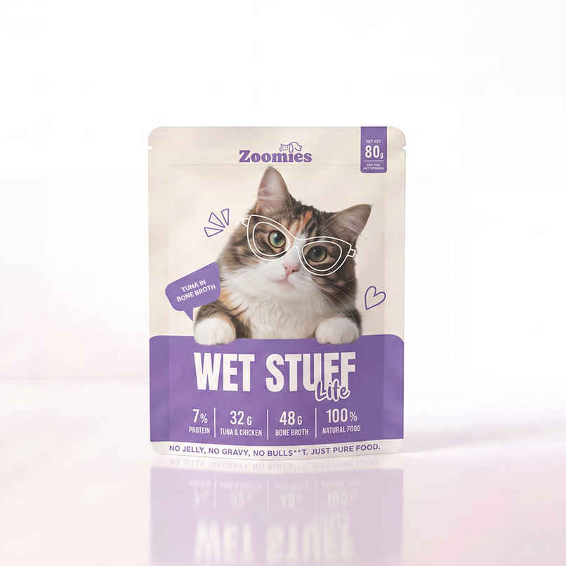 Zoomies Wet Stuff Lite Tuna in Bone Broth Cat Wet Food