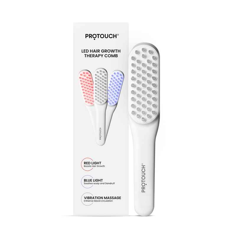 PROTOUCH LED Hair Growth Therapy Comb | Reduces Hair Fall | Head Massager