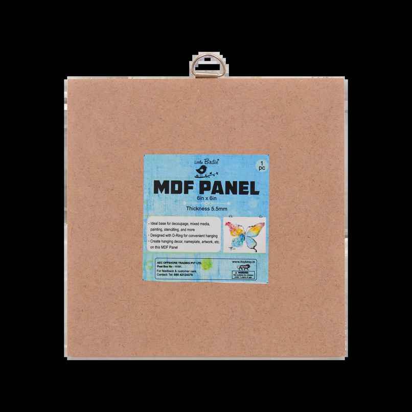 Itsy Bitsy Mdf Panel With D Ring 6 x 6 Inch 5.5mm Thick Sw Lb