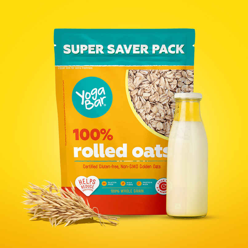 Yoga Bar Premium Golden Rolled Oats, Dietary Fibre, Protein Rich, Gluten Free, Whole Grain Yoga Bar Premium Golden Rolled Oats, Dietary Fibre, Protein Rich, Gluten Free, Whole Grain