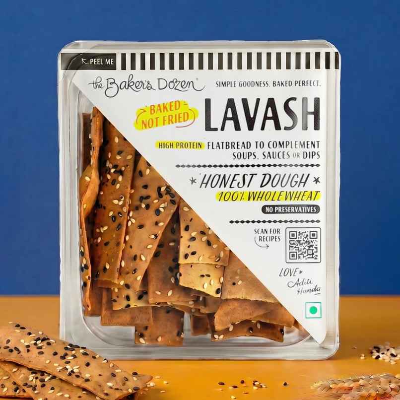 The Baker's Dozen Lavash Zero Maida| Baked | Flatbread Crisp for Dip | Whole Wheat | Healthy Snacks The Baker's Dozen Lavash Zero Maida| Baked | Flatbread Crisp for Dip | Whole Wheat | Healthy Snacks