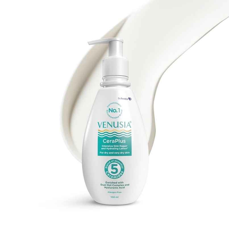 Venusia Ceraplus Lotion For Dry Skin 5 Essential Ceramides For Deep Moisturization & Barrier Body