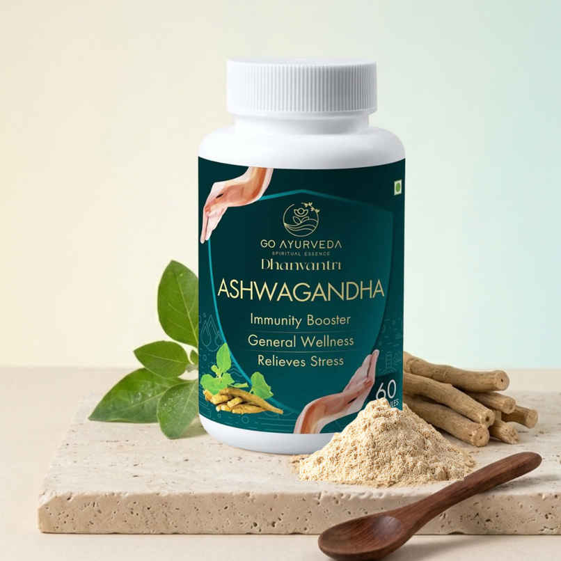 Go Ayurveda Dhanvantri Ashwagandha Capsules | Sleep & Immunity Support | No Added Sugar Go Ayurveda Dhanvantri Ashwagandha Capsules | Sleep & Immunity Support | No Added Sugar
