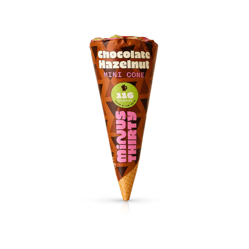Minus Thirty Chocolate Hazelnut Mini Ice Cream Cone