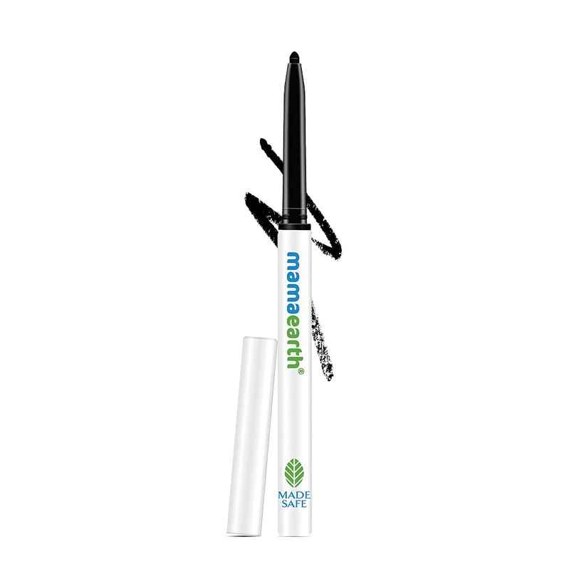 Mamaearth Charcoal Black Long Stay Kajal | Black | Waterproof | for 11-Hour Smudge-Free Stay