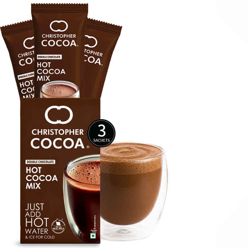 Christopher Cocoa Hot Cocoa Premix | Instant Hot Chocolate | 3 Sachets Christopher Cocoa Hot Cocoa Premix | Instant Hot Chocolate | 3 Sachets