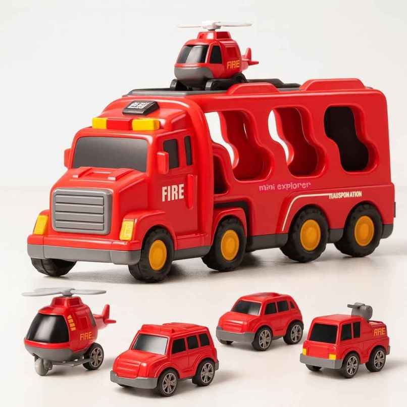 Storio 5 in 1 Fire Truck Toy Set | Rescue Vehicle Toy for Kids Storio 5 in 1 Fire Truck Toy Set | Rescue Vehicle Toy for Kids