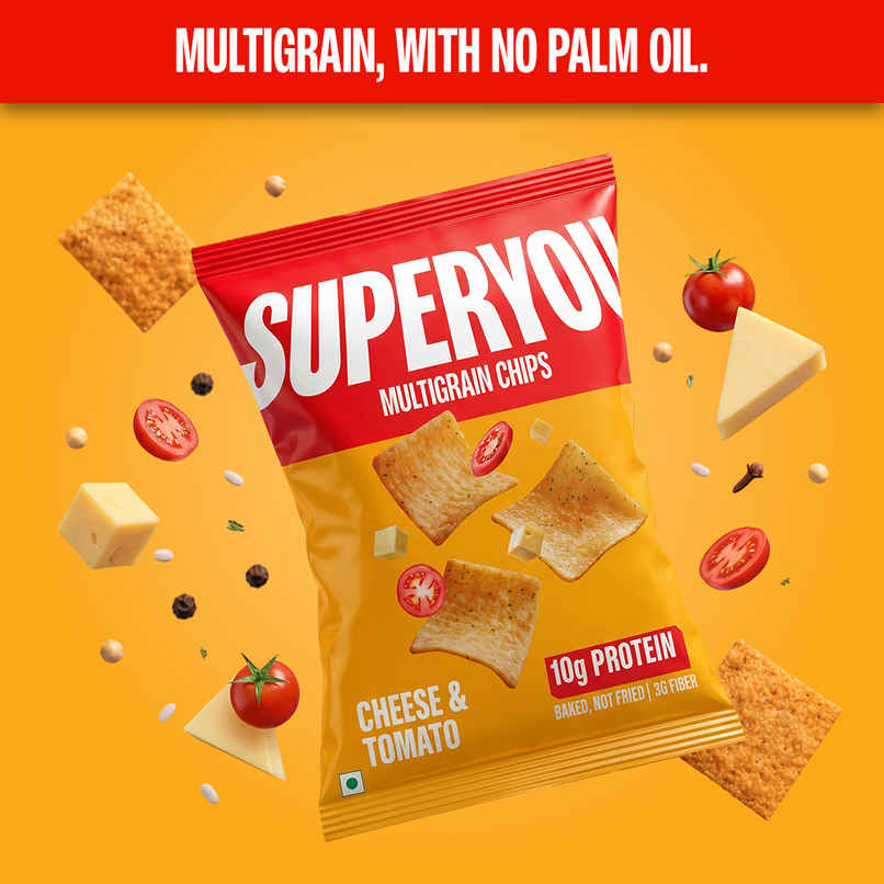 SuperYou Multigrain Cheese & Tomato Chips SuperYou Multigrain Cheese & Tomato Chips