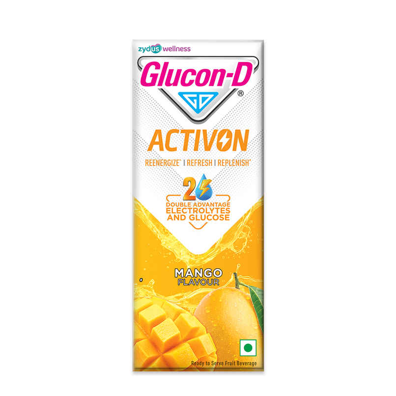 Glucon-D Activon Electrolyte Energy Drink | Mango Flavour