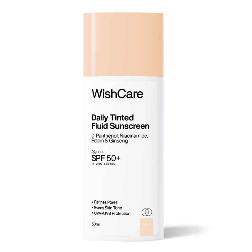 WishCare Daily Tinted Fluid Sunscreen SPF50PA++++ | L103 | All Skin Type | InVivo Tested