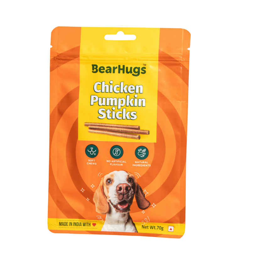 Bearhugs Chicken & Pumpkin Sticksdog Treat Bearhugs Chicken & Pumpkin Sticksdog Treat