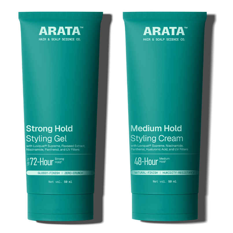 Arata Strong Hold Styling Cream & Gel Combo