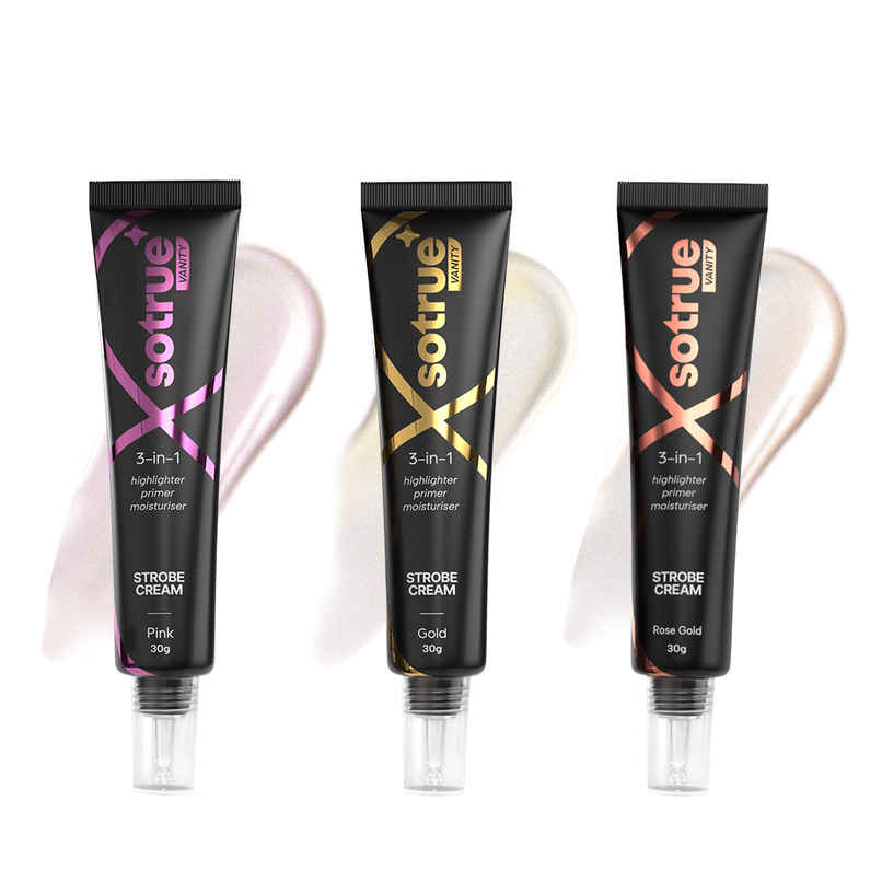 Sotrue Strobe Cream, Rose Gold, Pink and Gold | Illuminating Makeup Primer and Highlighter