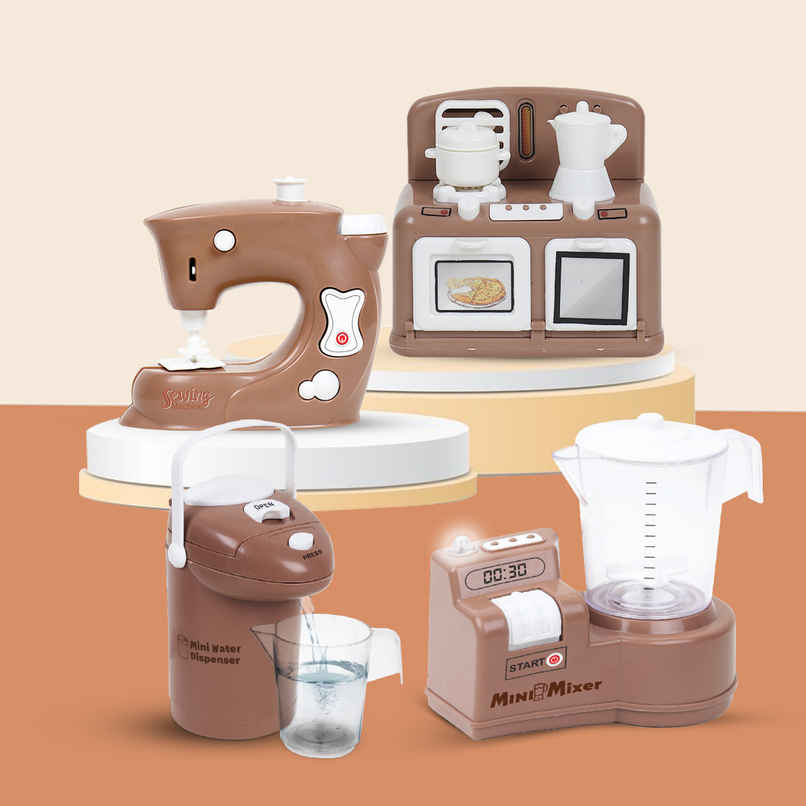 Anz Toy Brown Mixer |water Dispenser |oven & Sewing Machine Ph 9432