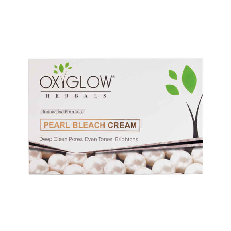 Oxyglow Herbals Pearl Bleach Cream With Innovative Formula | Deeply Cleanses The Skin