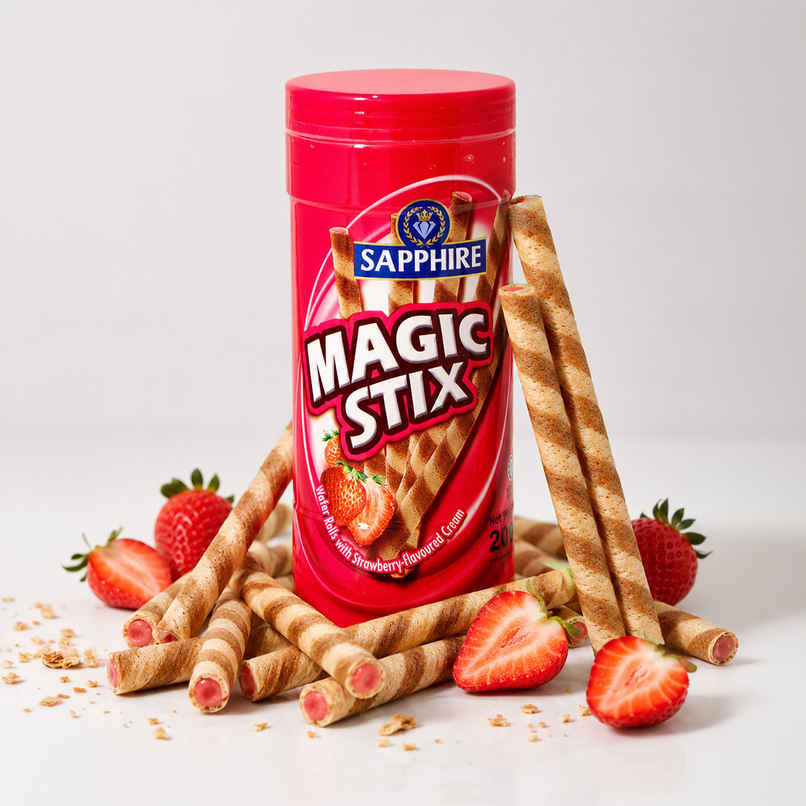 Sapphire Magic Stix Strawberry Wafer Roll Sapphire Magic Stix Strawberry Wafer Roll