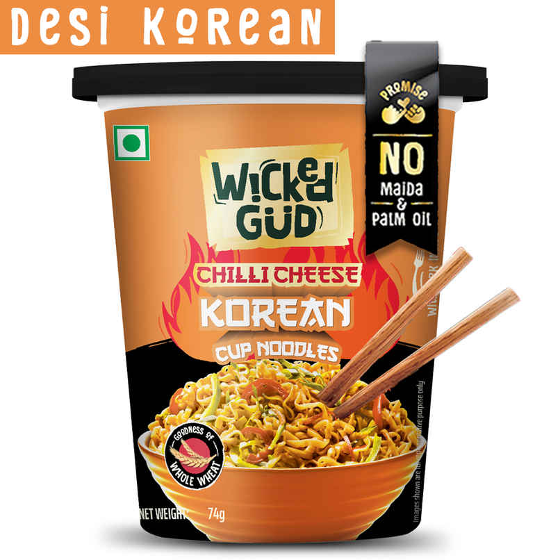 Wickedgud Chilli Cheese Instant Korean Cup Noodles