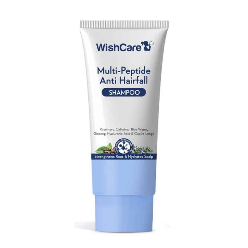 WishCare Multi Peptide Anti Hairfall Shampoo - Rice Water, Rosemary, Capilia Longa, HA & Caffeine WishCare Multi Peptide Anti Hairfall Shampoo - Rice Water, Rosemary, Capilia Longa, HA & Caffeine
