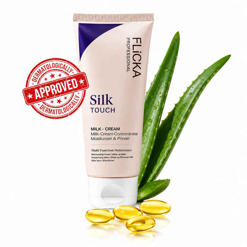 Flicka Silk Touch 3 in 1 Primer for Face Makeup Hydrating | Cream Multi Function Moisturizer