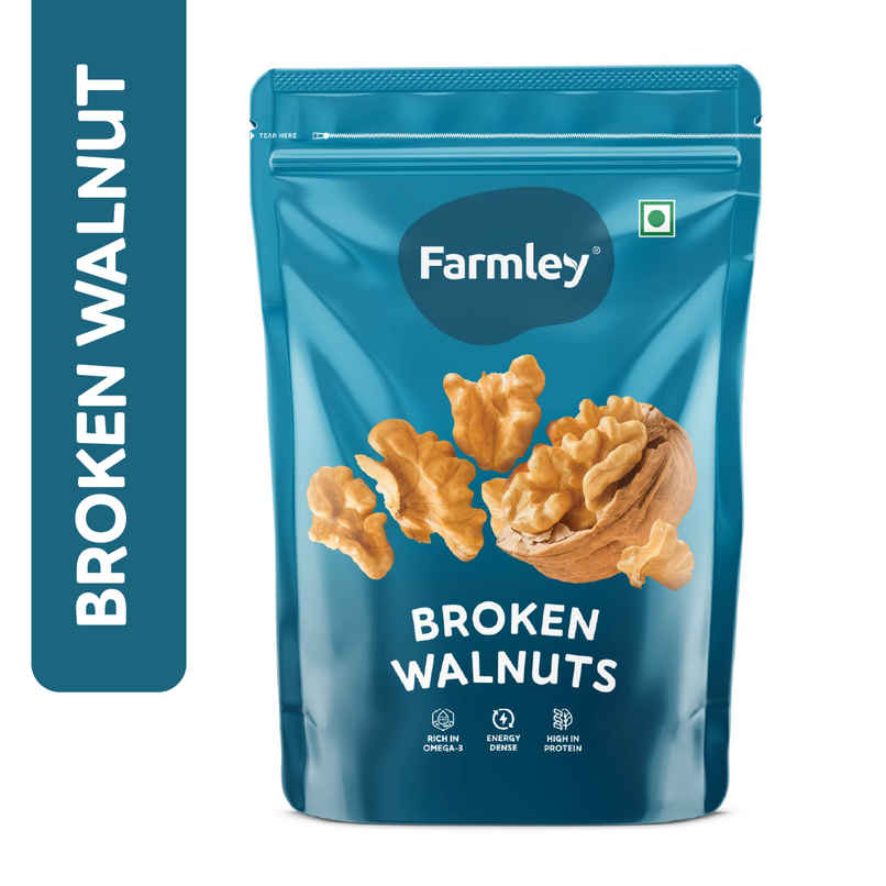 Farmley Premium Broken Chile Walnut Kernels (Akhrot)