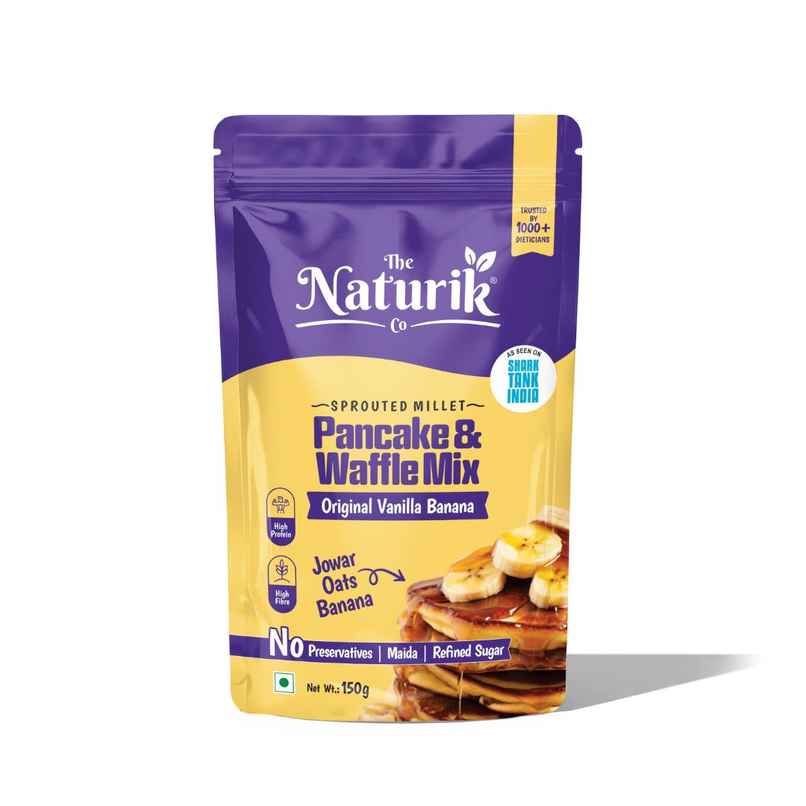 The Naturik Co High Protein Millet Pancake | Vanilla Banana