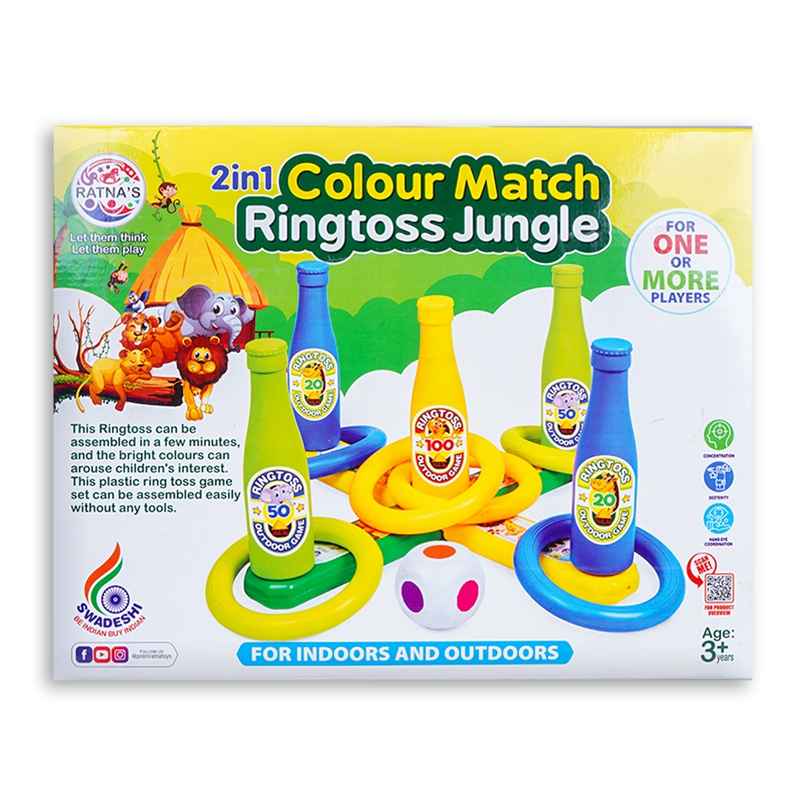 Ratna's 2 in 1 Colour Match Ringtoss Jungle