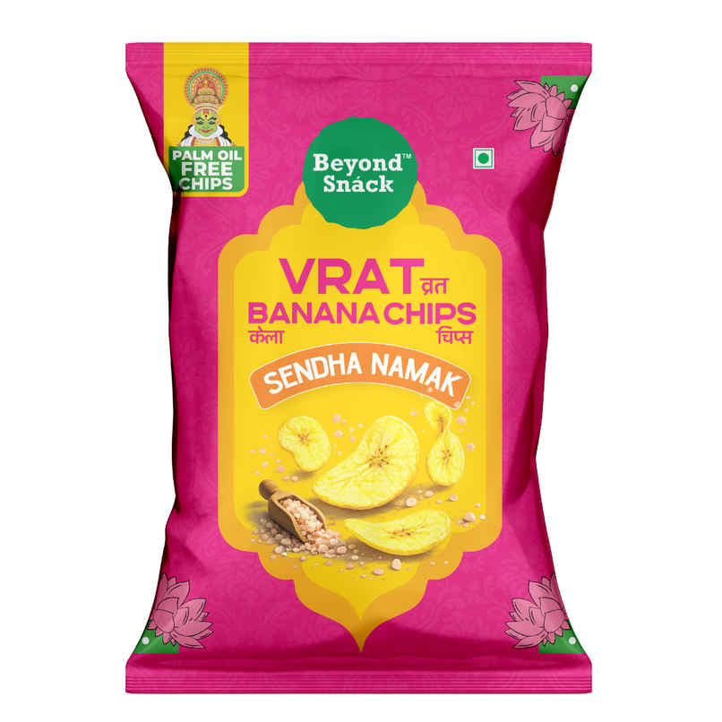 Beyond Snack No Palm Oil Vrat Banana Chips | Made with Sendha Namak Beyond Snack No Palm Oil Vrat Banana Chips | Made with Sendha Namak