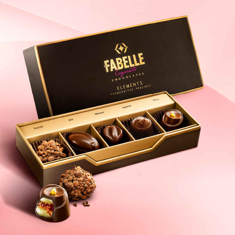 Fabelle Elements Pralines 5 Handcrafted Dark Chocolates Fabelle Elements Pralines 5 Handcrafted Dark Chocolates