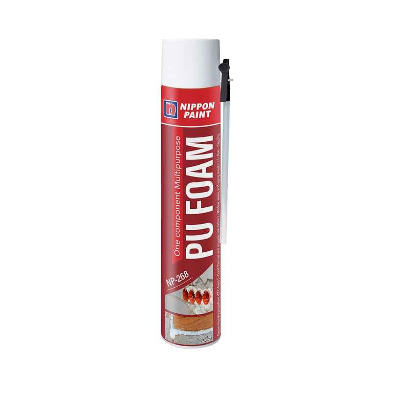 Nippon Paint PU Foam 750ml | Fills Gaps & Cracks | Ideal for AC Holes, Windows & Doors