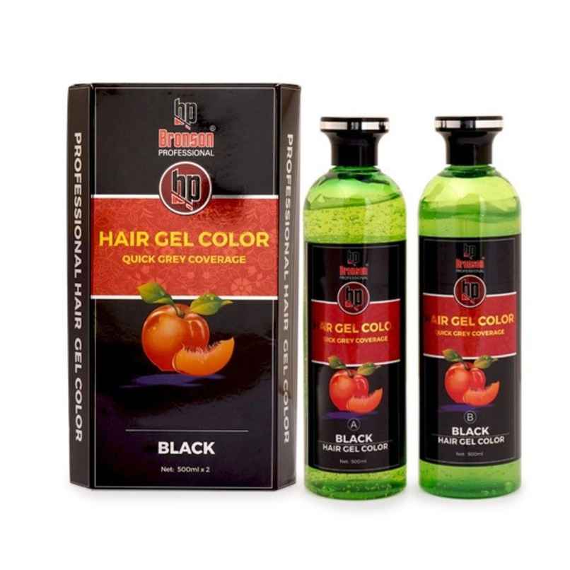 Bronson Professional Fruit Vinegar Gel Hair Colour Dye | Natural Black