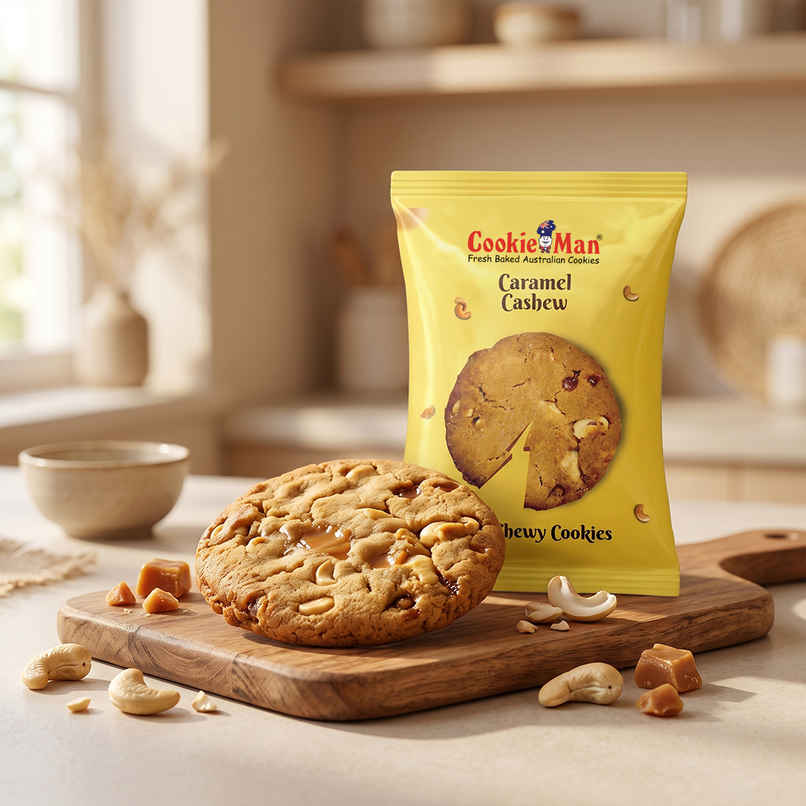 CookieMan Caramel Cashew Soft & Chewy Dessert Cookie CookieMan Caramel Cashew Soft & Chewy Dessert Cookie