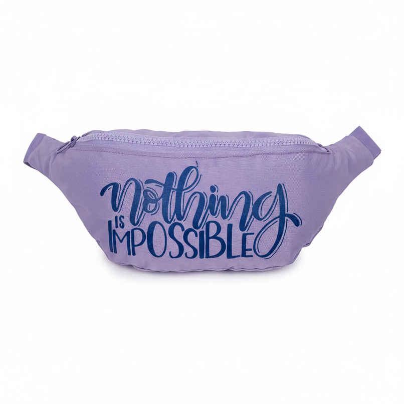 QIPS Unisex Polyester 2 L Waist Bag | Lavender - Free Size