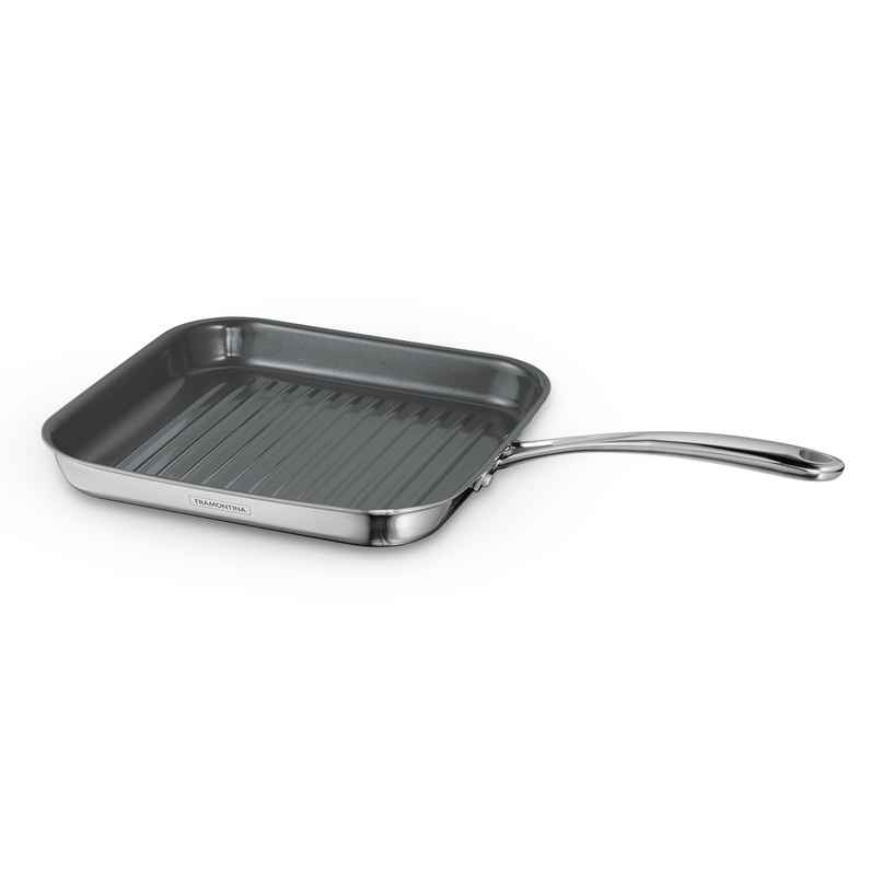Tramontina Fusao Triply Ceramic Grill Pan | 26 cm | Induction Compatible