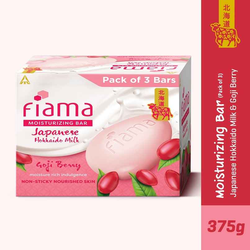 Fiama Skin Barrier Strengthening Moisturizing Soap Bar | Japanese Hokkaido Milk & Goji Berry